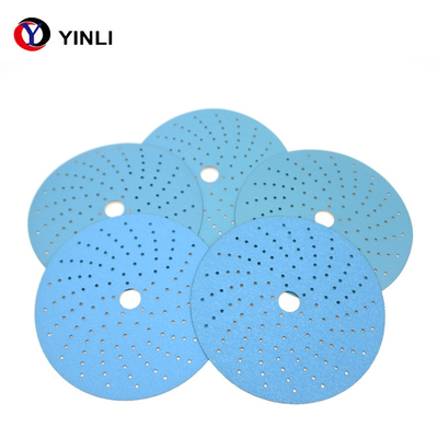 125mm Schurende Schijf 80 van het 5 Duimzirconiumdioxyde Grit Hook And Loop Sandpaper