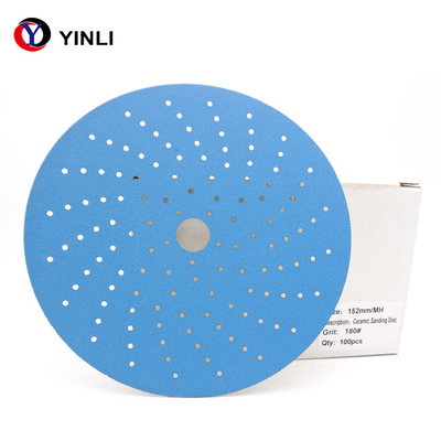 Zirconiumdioxyde 1000 Auto het Lichaams Schurend Document van Grit Automotive Sandpaper Multi Holes