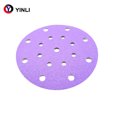 6 duim 150mm van het de Basiszirconiumdioxyde van de Polyesterfilm Schurende Schijf 9 Gaten 15 Gaten voor Auto